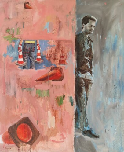 Under Construction by Janna Prinsloo, Painting for Sale on Select