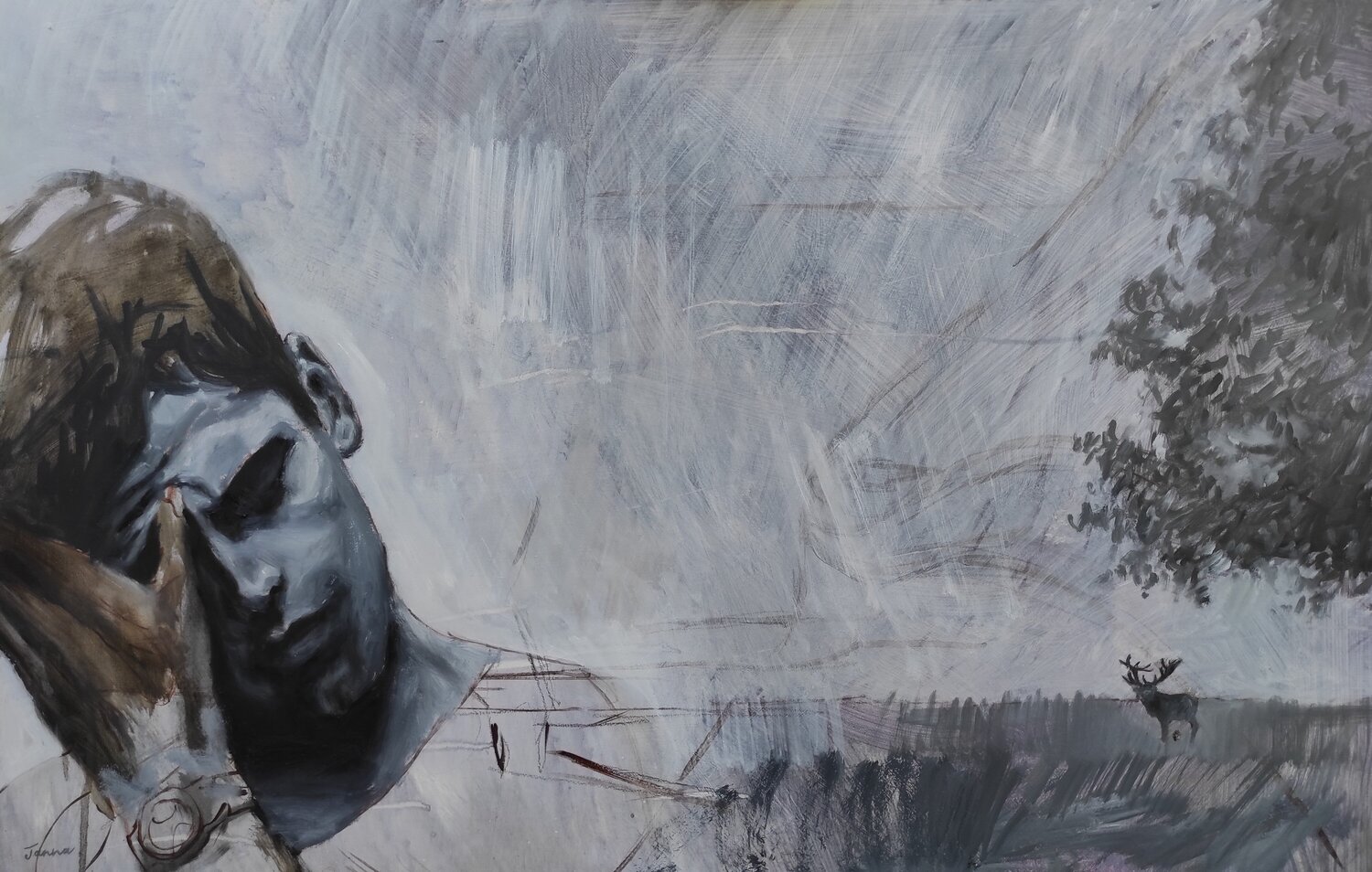 A Soul Tethering 2 Janna Prinsloo Original painting for sale