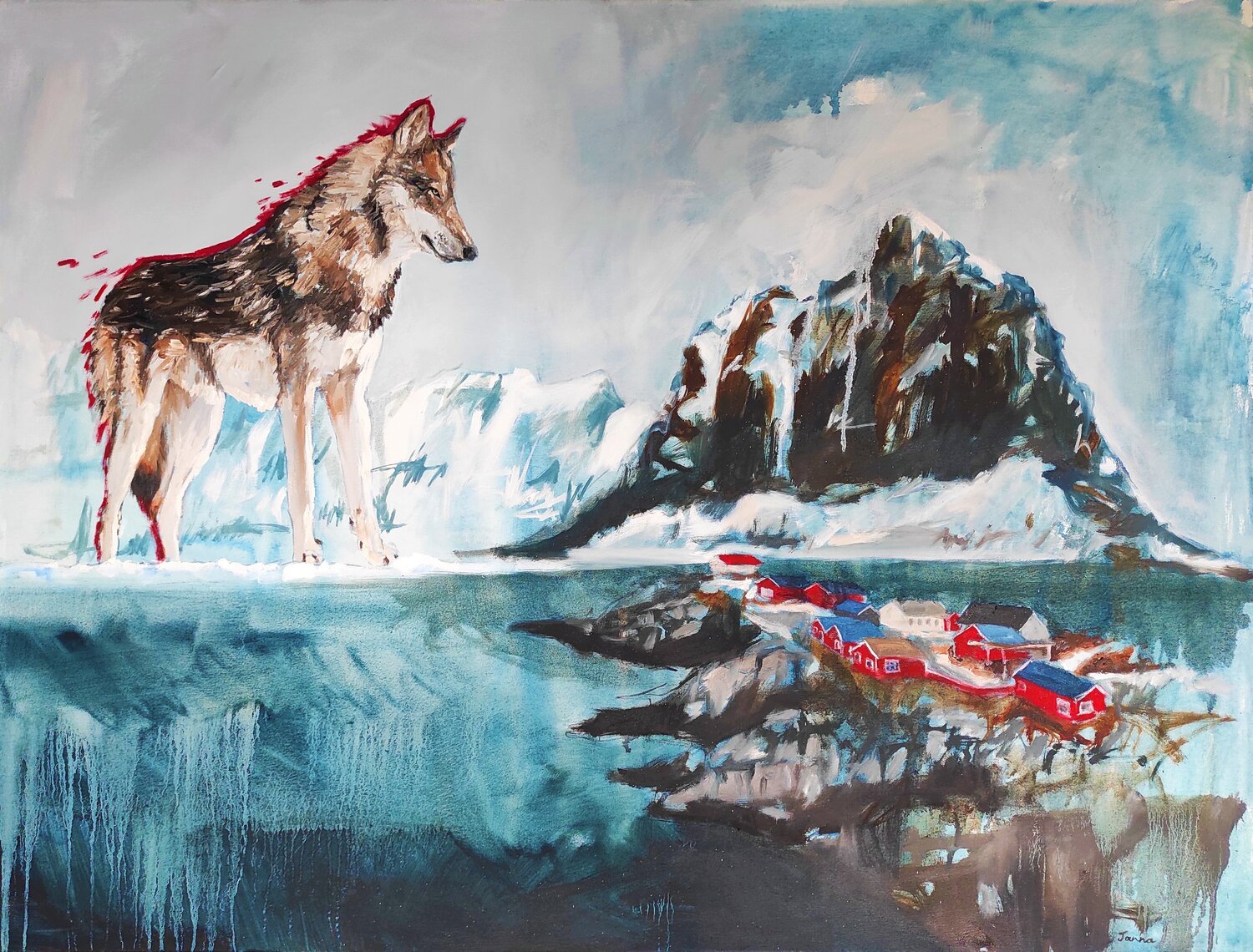 The Watch 2 Janna Prinsloo Original painting for sale