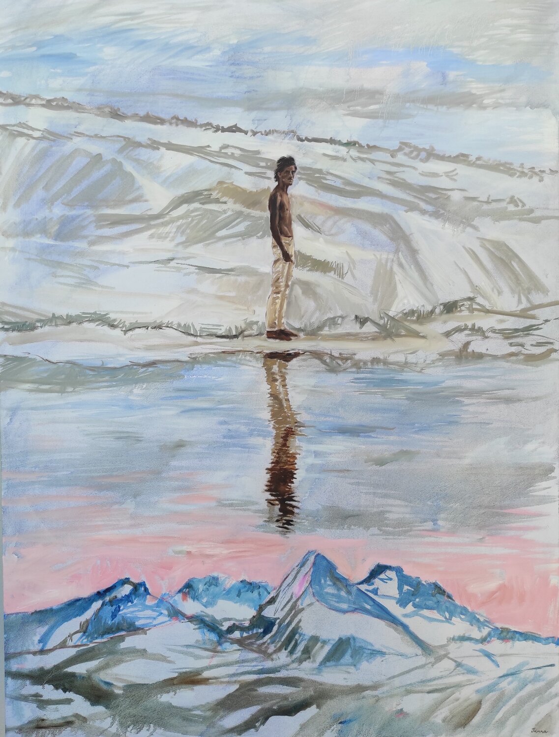 The Colour of Stillness Janna Prinsloo Original painting for sale