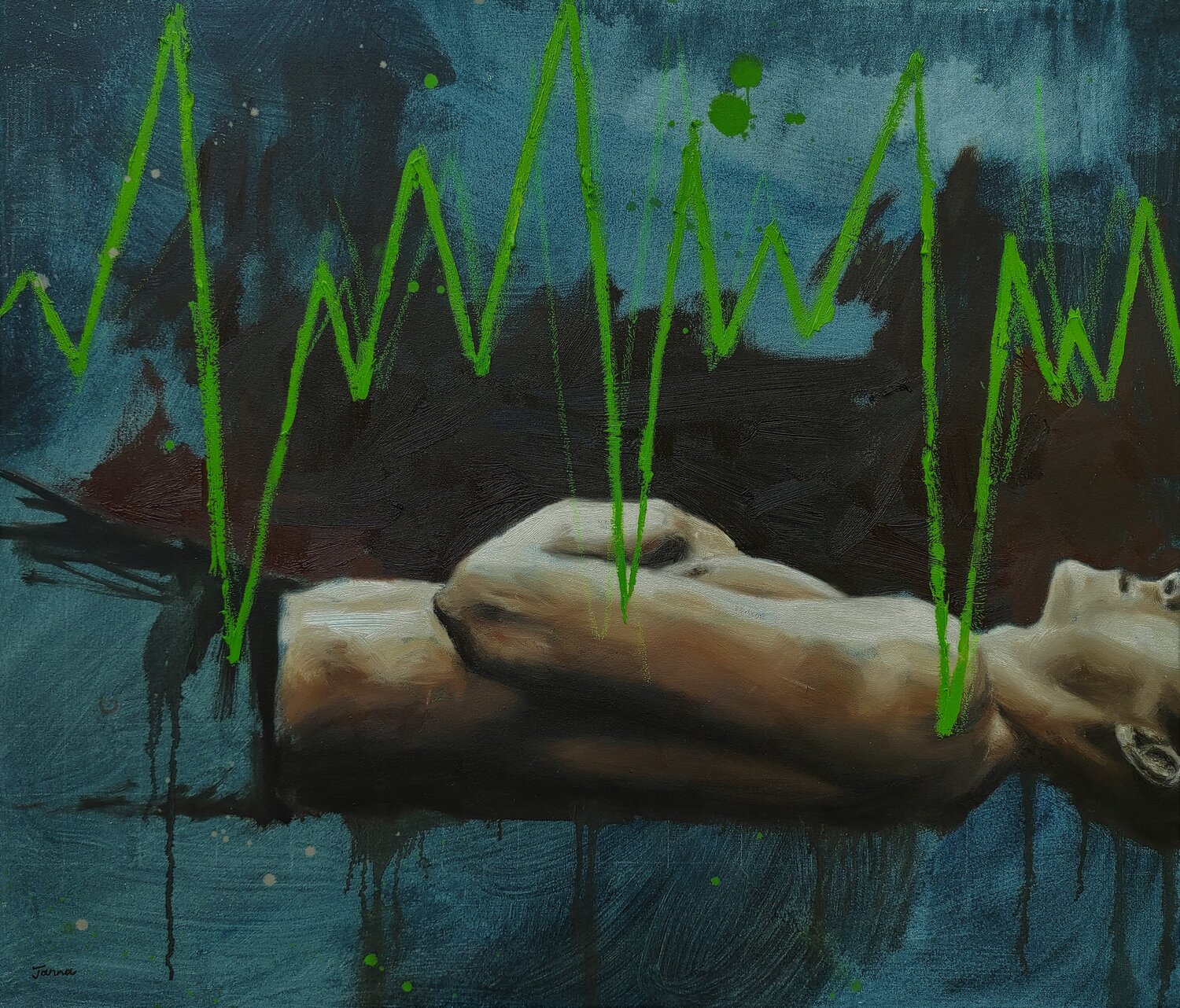 Frequency Janna Prinsloo Original painting for sale