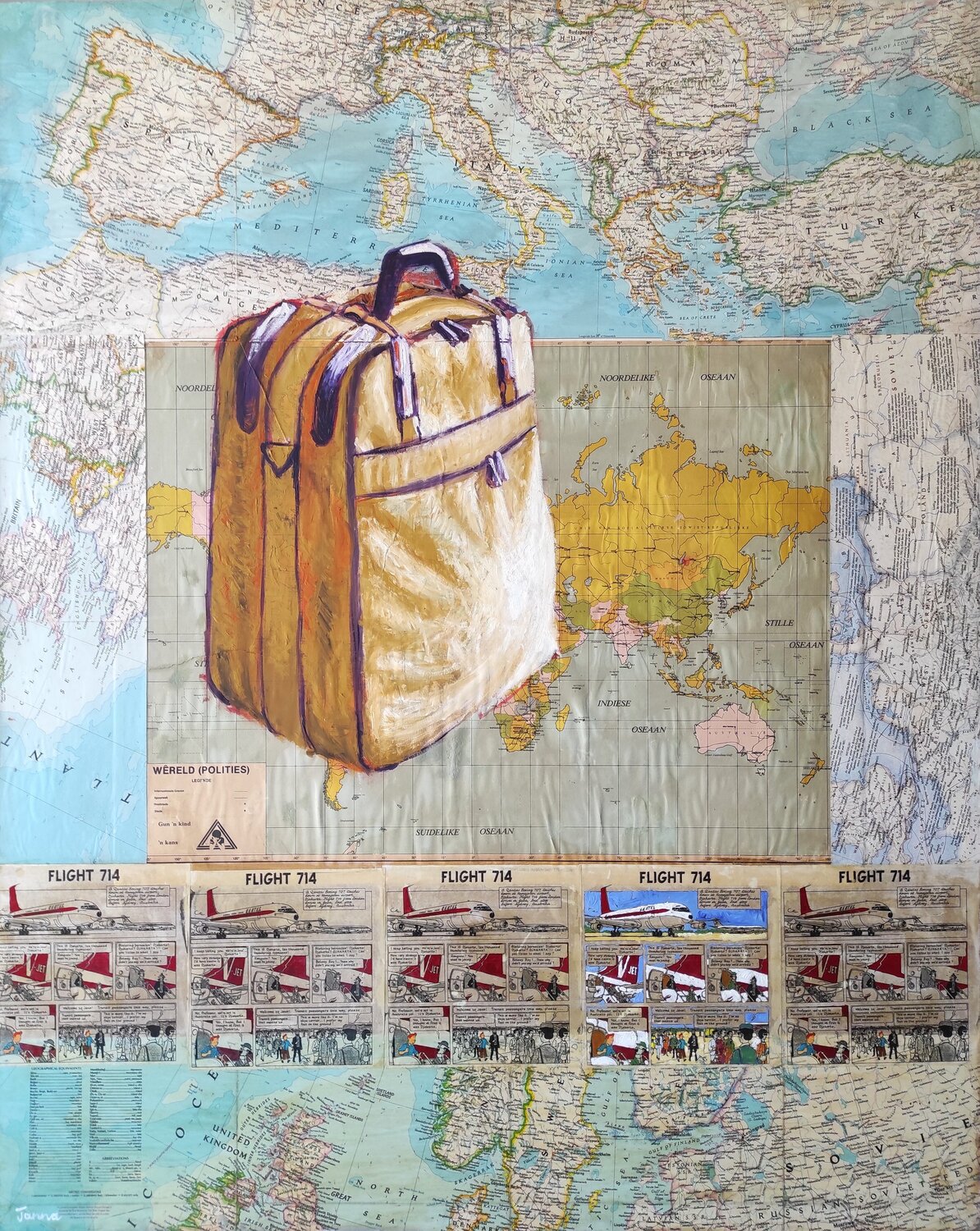 Traveling to Do 2 Janna Prinsloo Original painting for sale