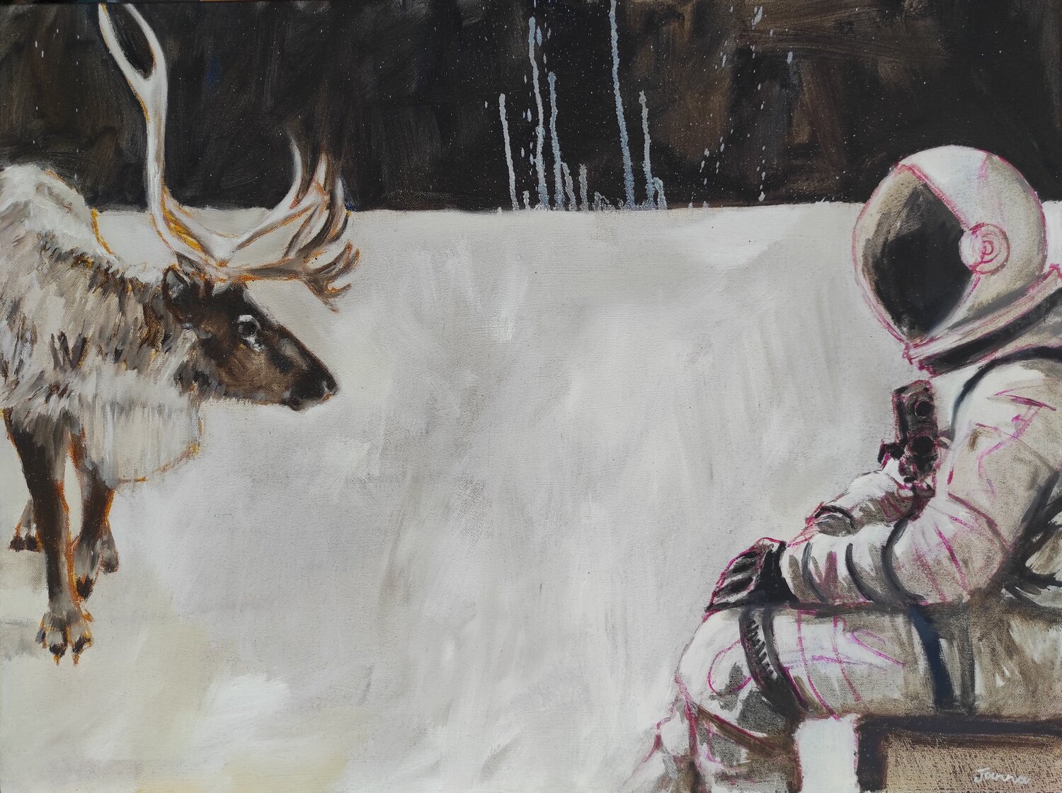 Paradigm Collision 4 Janna Prinsloo Original painting for sale