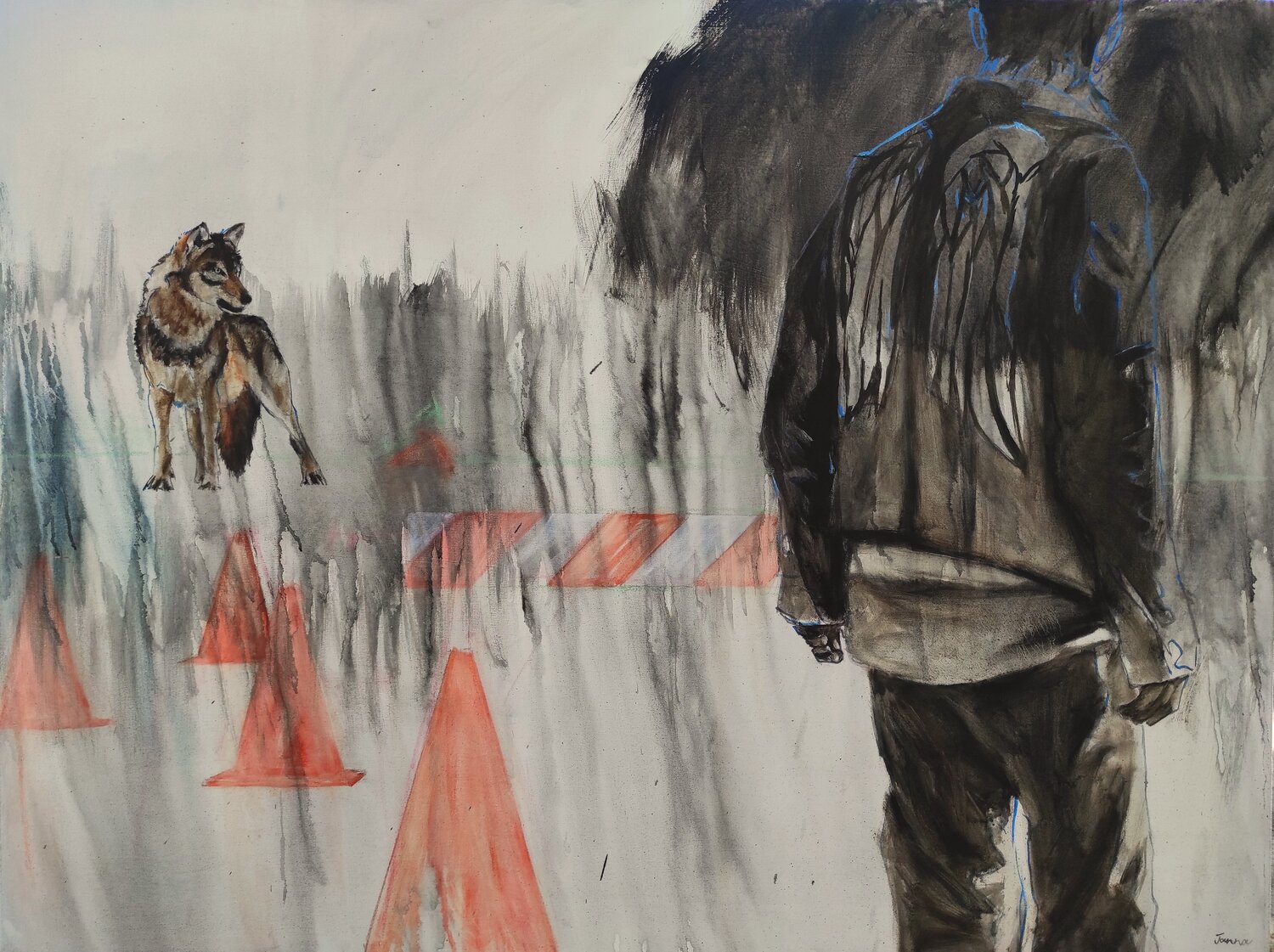 The Wild & Beautiful in Me Janna Prinsloo Original painting for sale