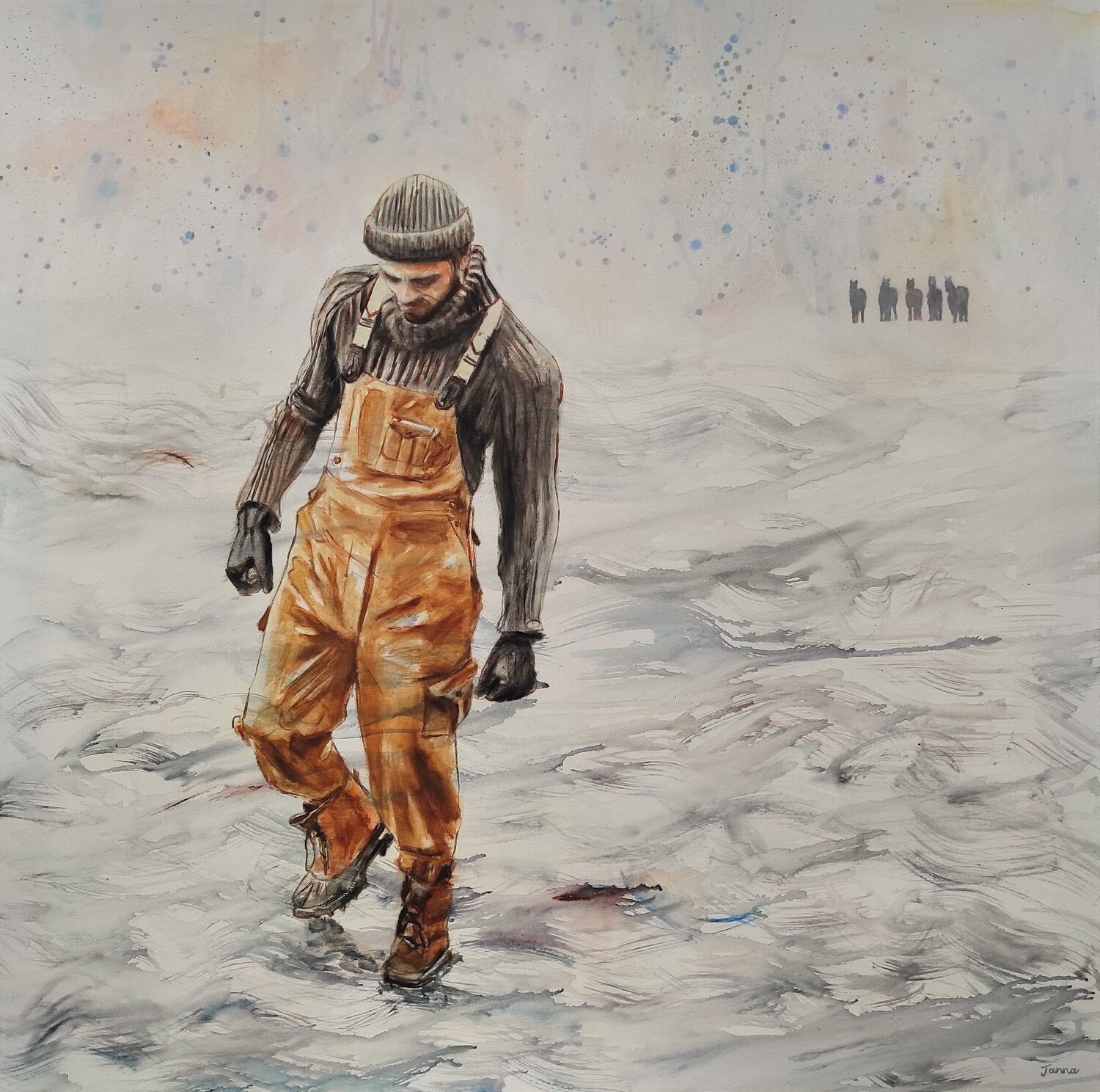 Walking on Water Janna Prinsloo Original painting for sale