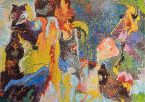 Aus der Reihe: lebhafte Visionen  · Erscheinungen aus einem anderweitigen Firmament by Erika Seywald, Painting for Sale on Select
