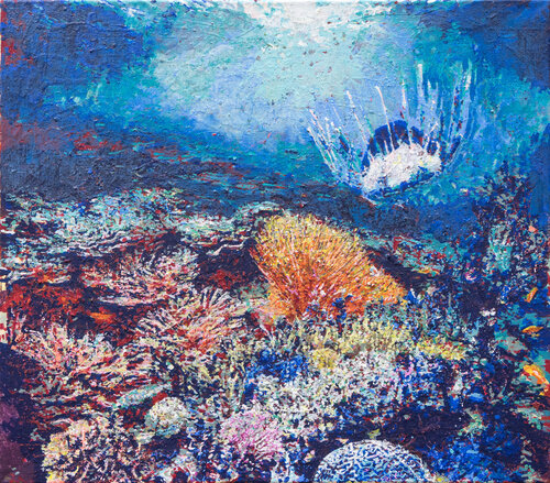 Genese des Wachstums im Meer by Erika Seywald, Painting for Sale on Select