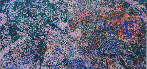Geheimnis der Tiefe – Im Rhythmus der Strömung by Erika Seywald, Painting for Sale on Select