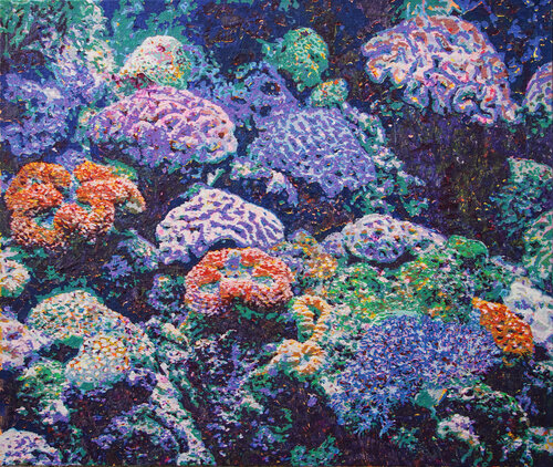 Modellierte Natur der Tiefe | 1 by Erika Seywald, Painting for Sale on Select