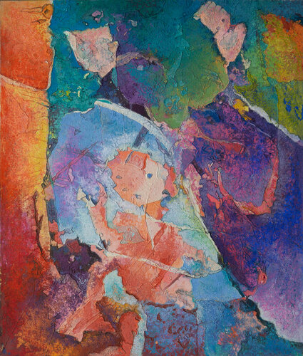Sein und Werden |  Wiedergeburt aus dem Meer 1990_Öl auf Leinwand_130x110cmpng Kopie.jpg by Erika Seywald, Painting for Sale on Select