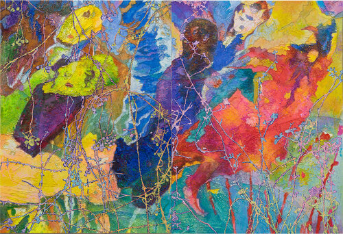Gespräche zum Vergessen der Zeit by Erika Seywald, Painting for Sale on Select