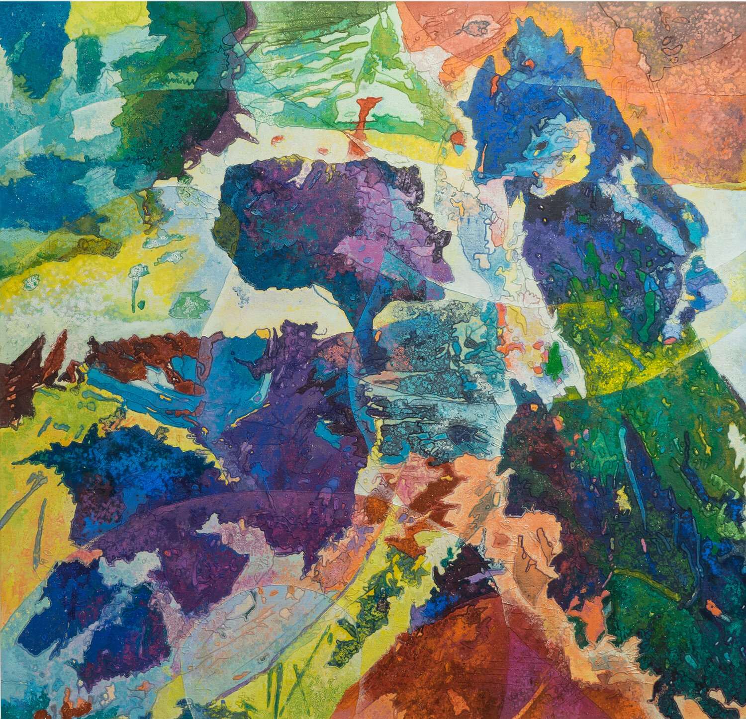 Im Gespräch mit den sublimierten Gedanken Erika Seywald Original painting for sale