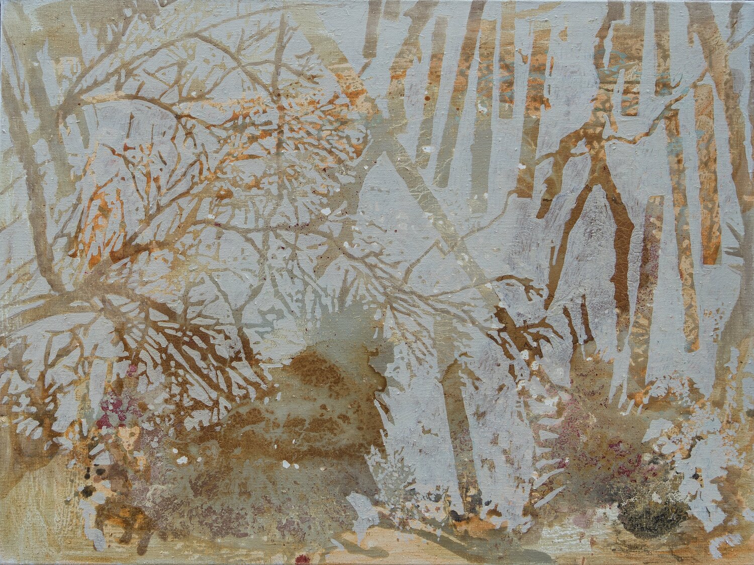 Wachstum und Spuren der Erinnerung 4 Erika Seywald Original painting for sale