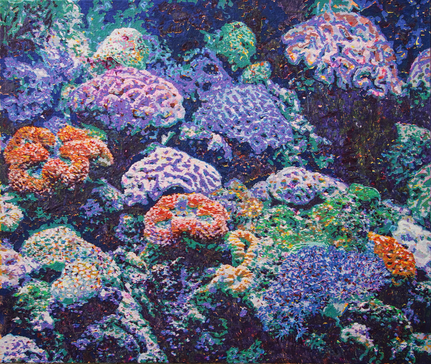 Modellierte Natur der Tiefe | 1 Erika Seywald Original painting for sale