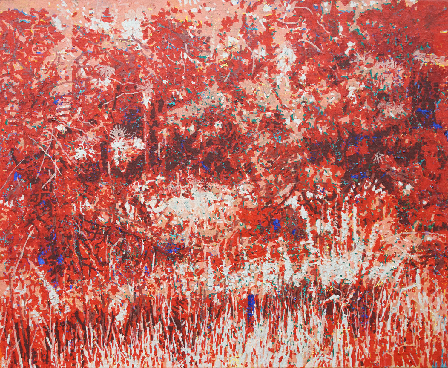 Flirrende Topografie Erika Seywald Original painting for sale