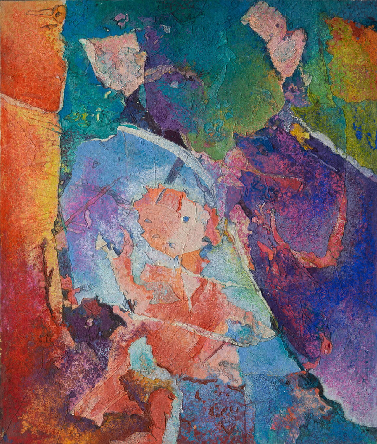 Sein und Werden |  Wiedergeburt aus dem Meer 1990_Öl auf Leinwand_130x110cmpng Kopie.jpg Erika Seywald Original painting for sale