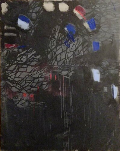 Blind Crossing (Night) by Jelena Antic, Painting for Sale on Select