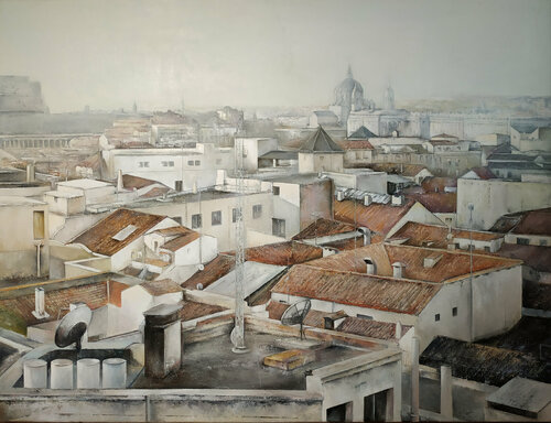 De Madrid al cielo by Tomás Castaño, Painting for Sale on Select