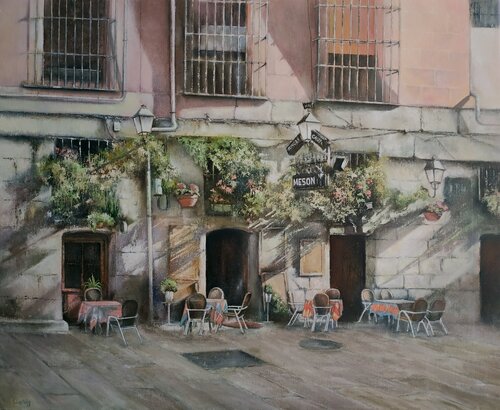 Rincón de la Cava- Madrid by Tomás Castaño, Painting for Sale on Select