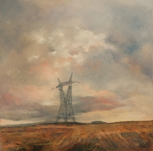 Torre eléctrica by Tomás Castaño, Painting for Sale on Select