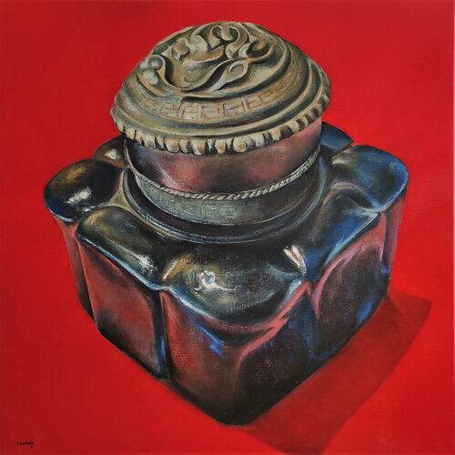 Tintero indio de cristal by Tomás Castaño, Painting for Sale on Select