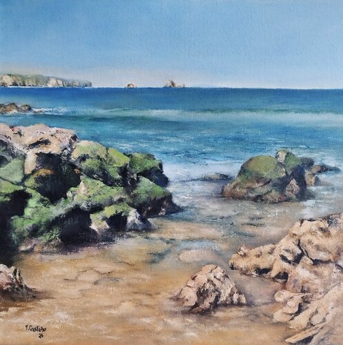 Costa Quebrada- Cantabria by Tomás Castaño, Painting for Sale on Select