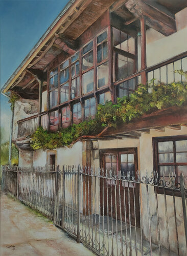 Casona Mantilla en Castillo Pedroso by Tomás Castaño, Painting for Sale on Select
