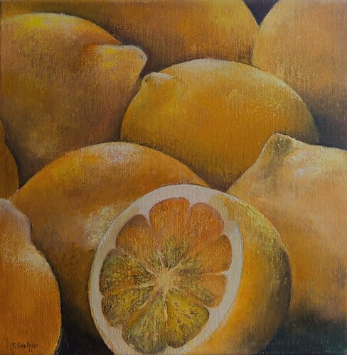Limones by Tomás Castaño, Painting for Sale on Select