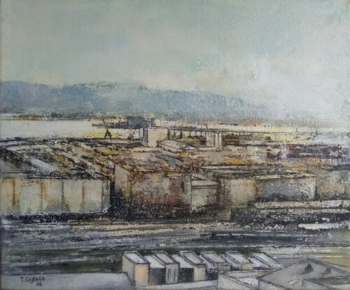 Puerto de Raos- Santander by Tomás Castaño, Painting for Sale on Select