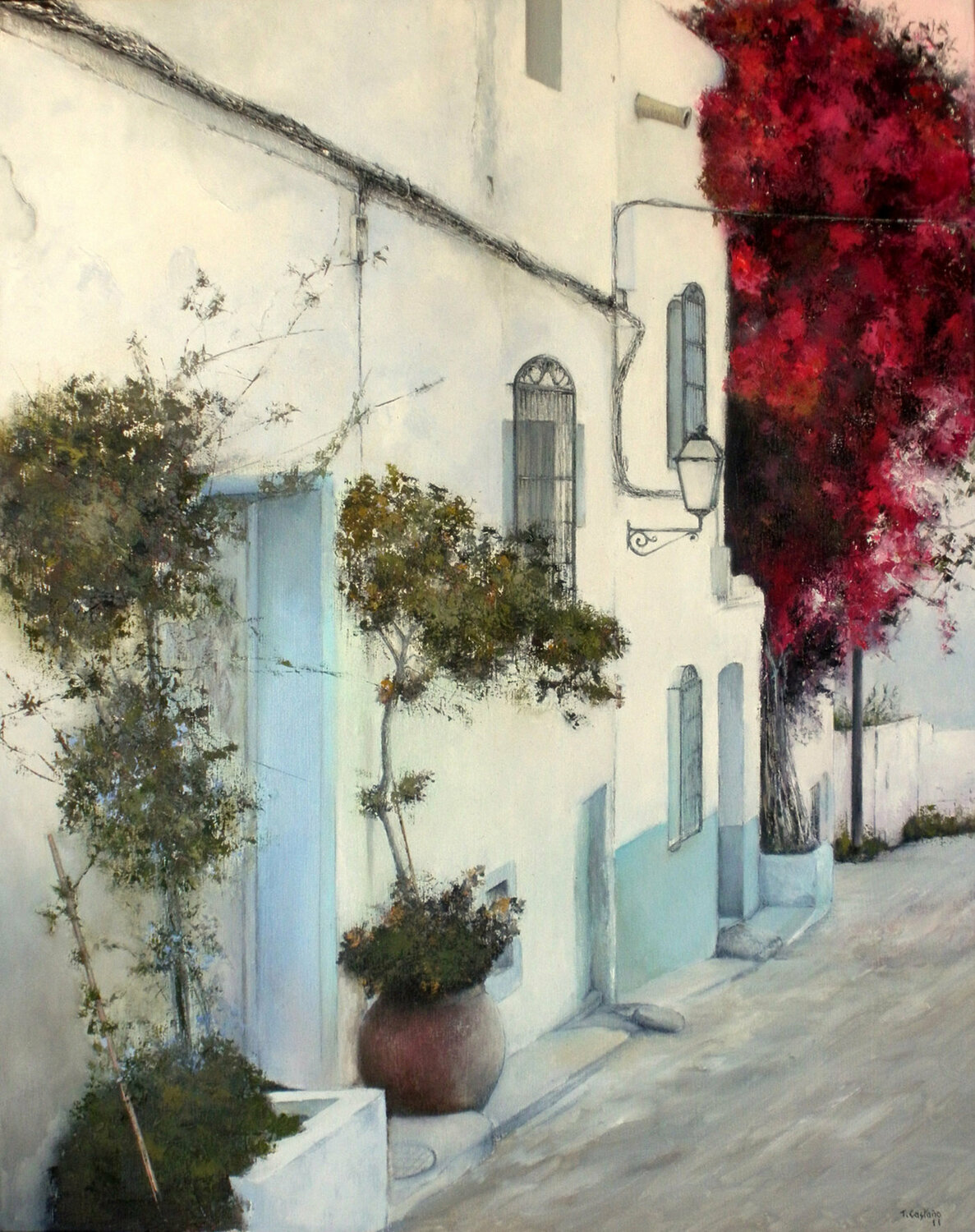 Rincón de Mojacar- Almería Tomás Castaño Original painting for sale
