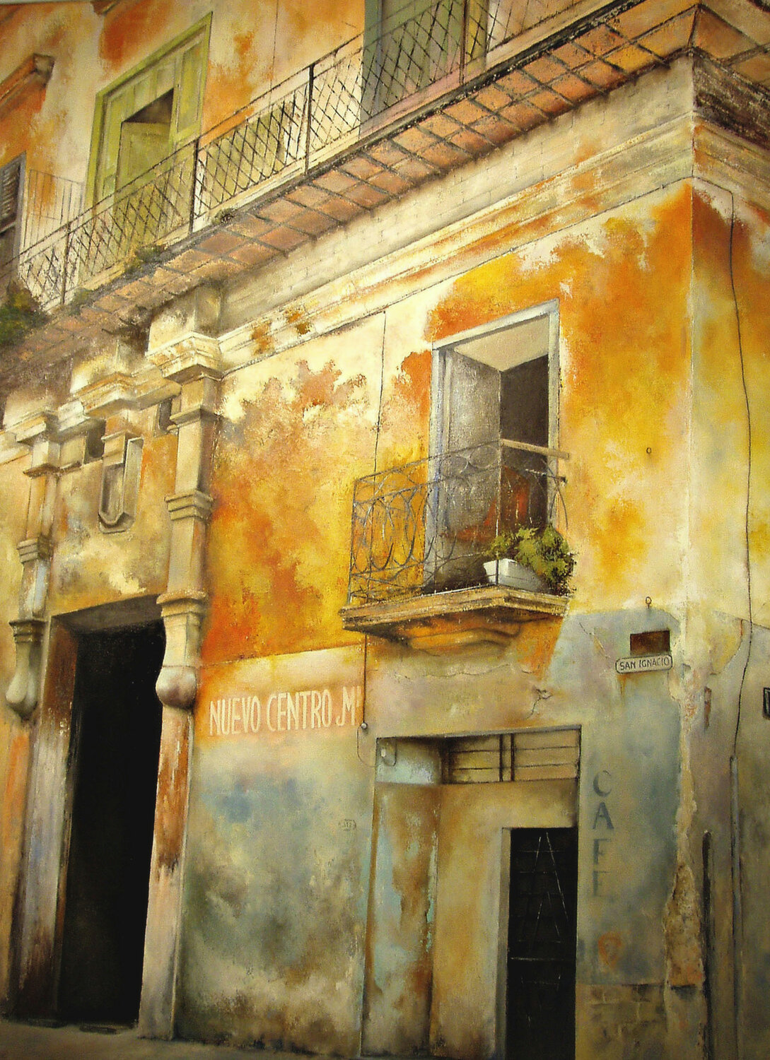 Esquina San Ignacio- Habana vieja Tomás Castaño Original painting for sale