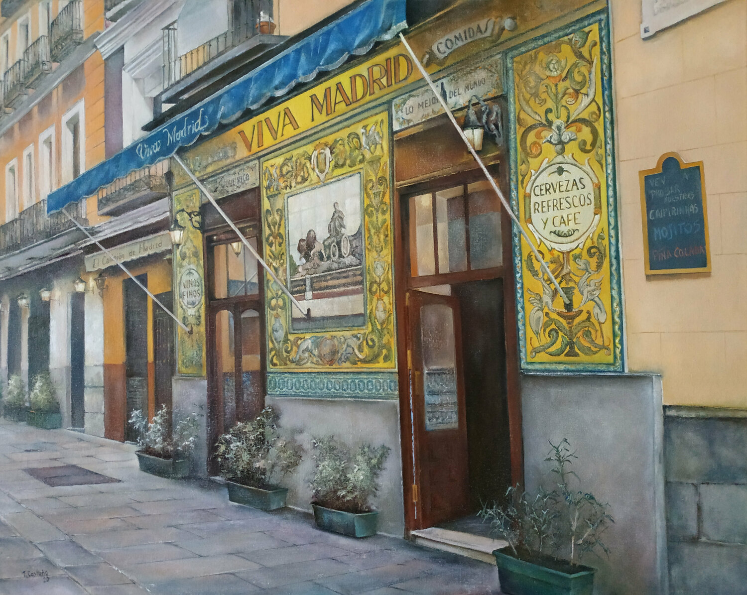 Viva Madrid Tomás Castaño Original painting for sale
