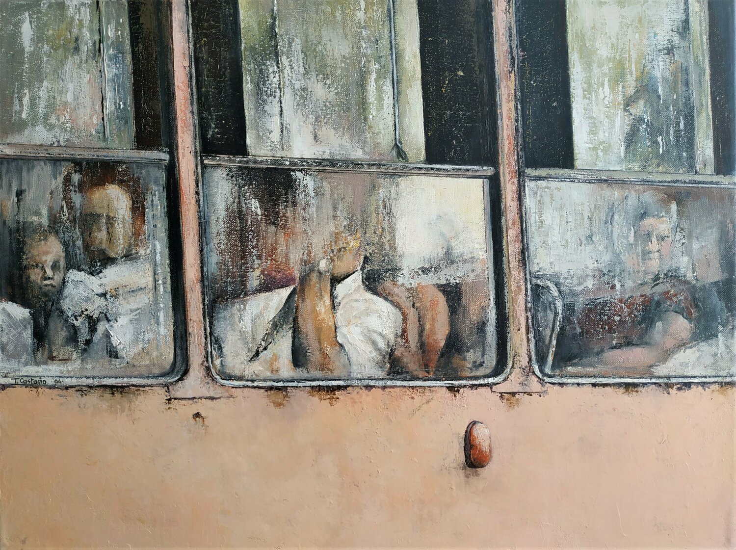Viajando en camello Tomás Castaño Original painting for sale