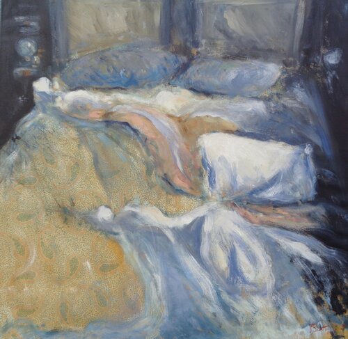 Tra cuscini e coperte by Simone Butturini, Painting for Sale on Select