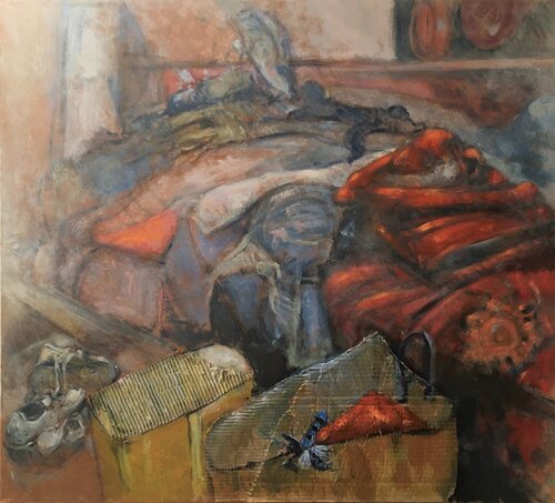 Un mare di maglioni by Simone Butturini, Painting for Sale on Select