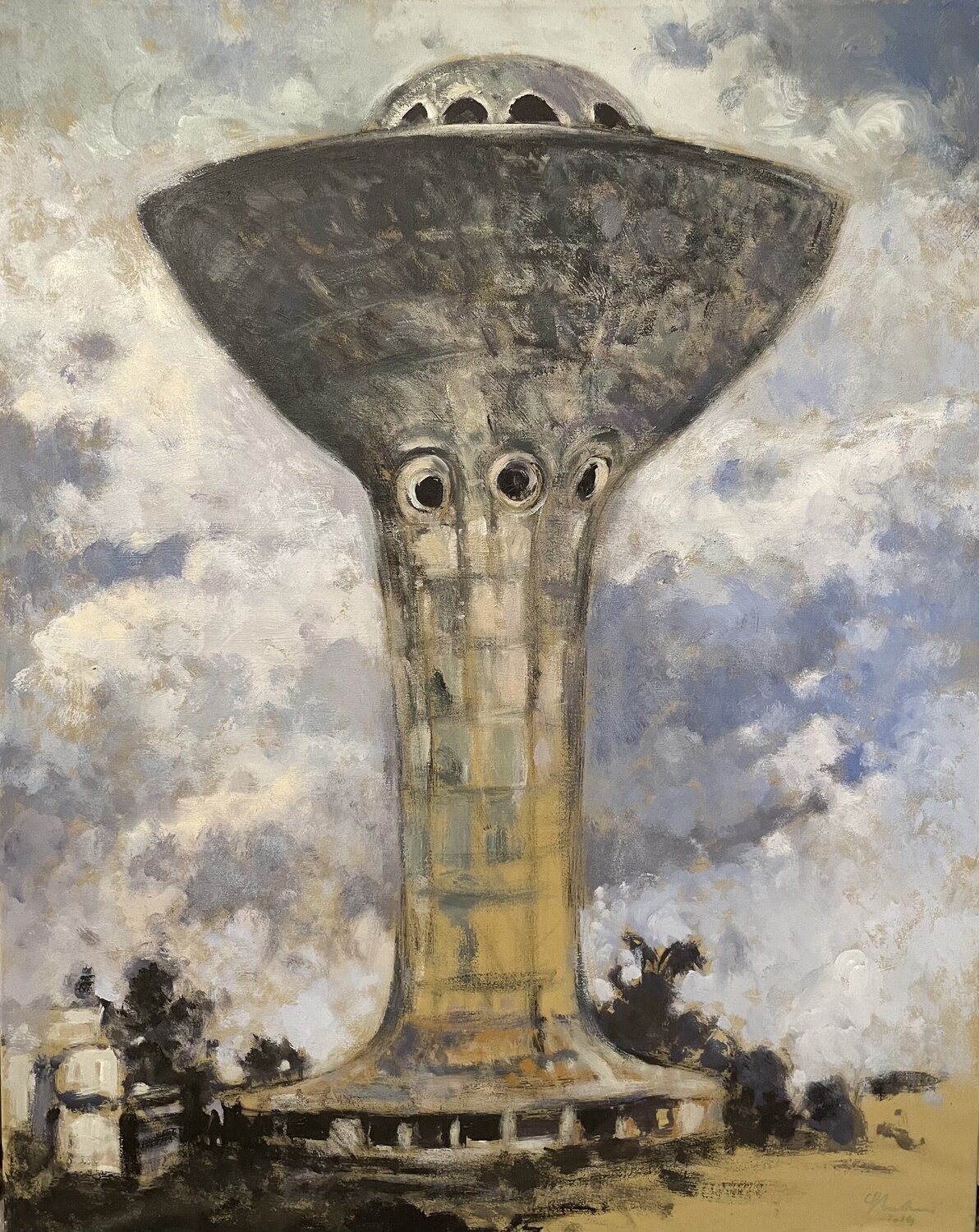 Grande Torre Simone Butturini Original painting for sale