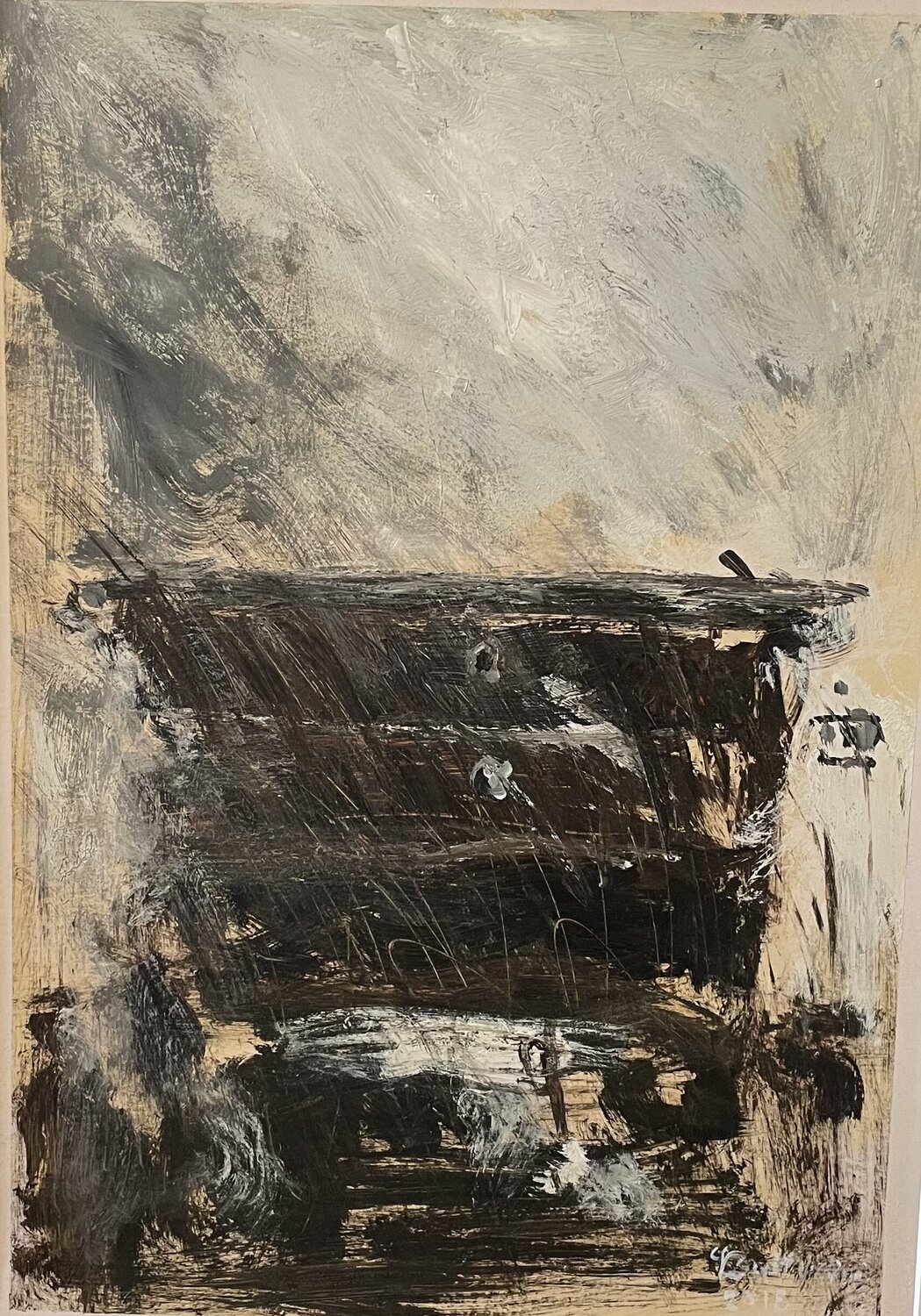 Piccolo Trumeau Simone Butturini Original painting for sale