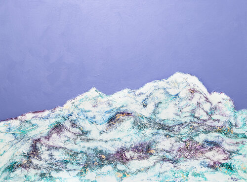 Mont Blanc - Symphonie de couleurs VII by Cristina Stefan, Painting for Sale on Select