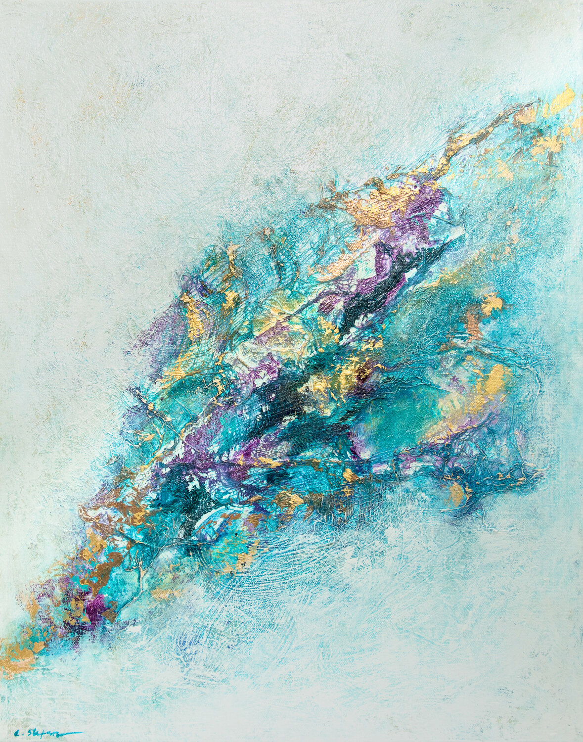 Symphonie de couleurs VI Cristina Stefan Original painting for sale