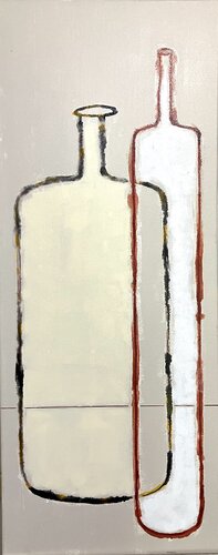 Compo Bottles 17 by Anne Iris, Painting for Sale on Select