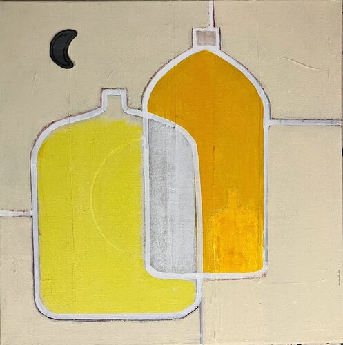 Compo bottles 11 von Anne Iris, Malerei kaufen auf Select