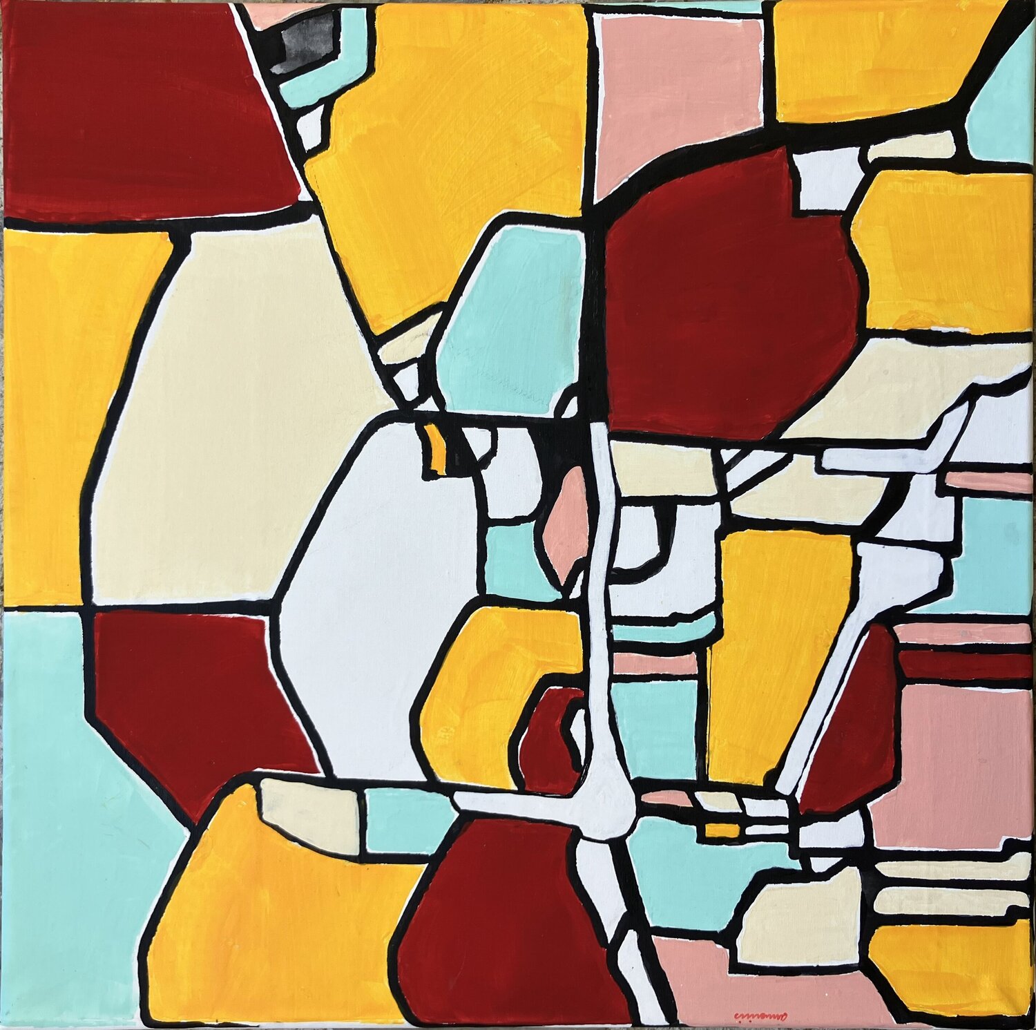 Paysage 1 Anne Iris Original painting for sale