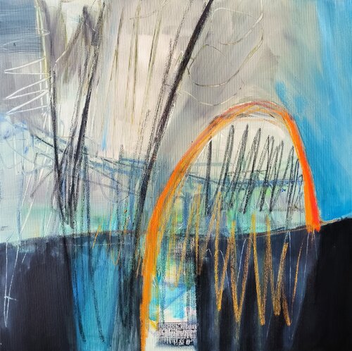 Bridge 1 - dittico by Thia Path, Painting for Sale on Select