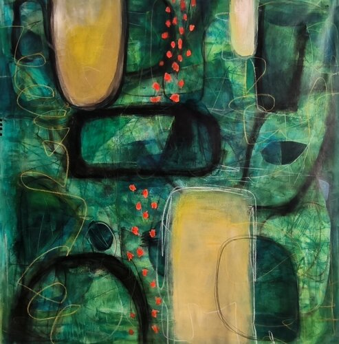 Into the green by Thia Path, Painting for Sale on Select