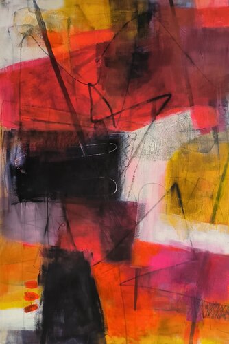 Untitled in red 1 von Thia Path, Malerei kaufen auf Select