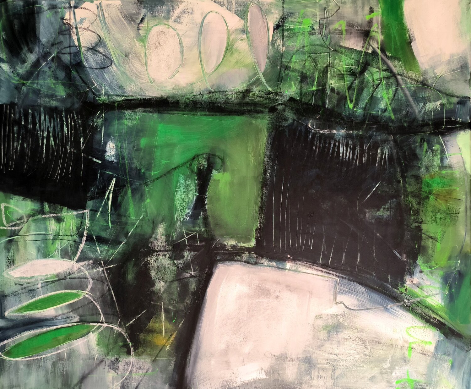 Escape from the chaos Thia Path Original painting for sale