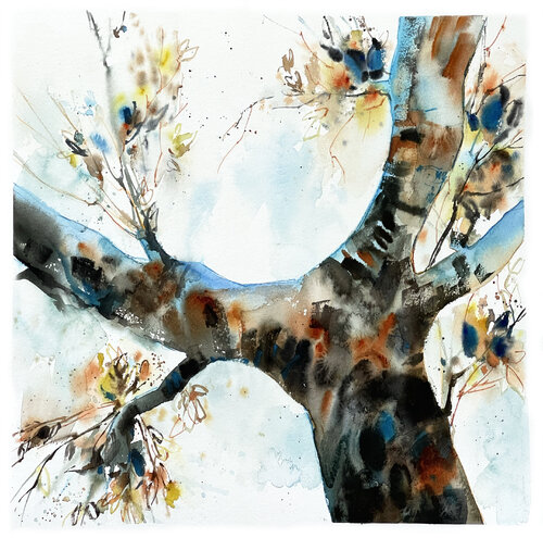 Norwegian Wood n.4 by Sophia Rodionov, Painting for Sale on Select