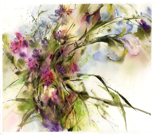 Clovers Bouquet by Sophia Rodionov, Painting for Sale on Select