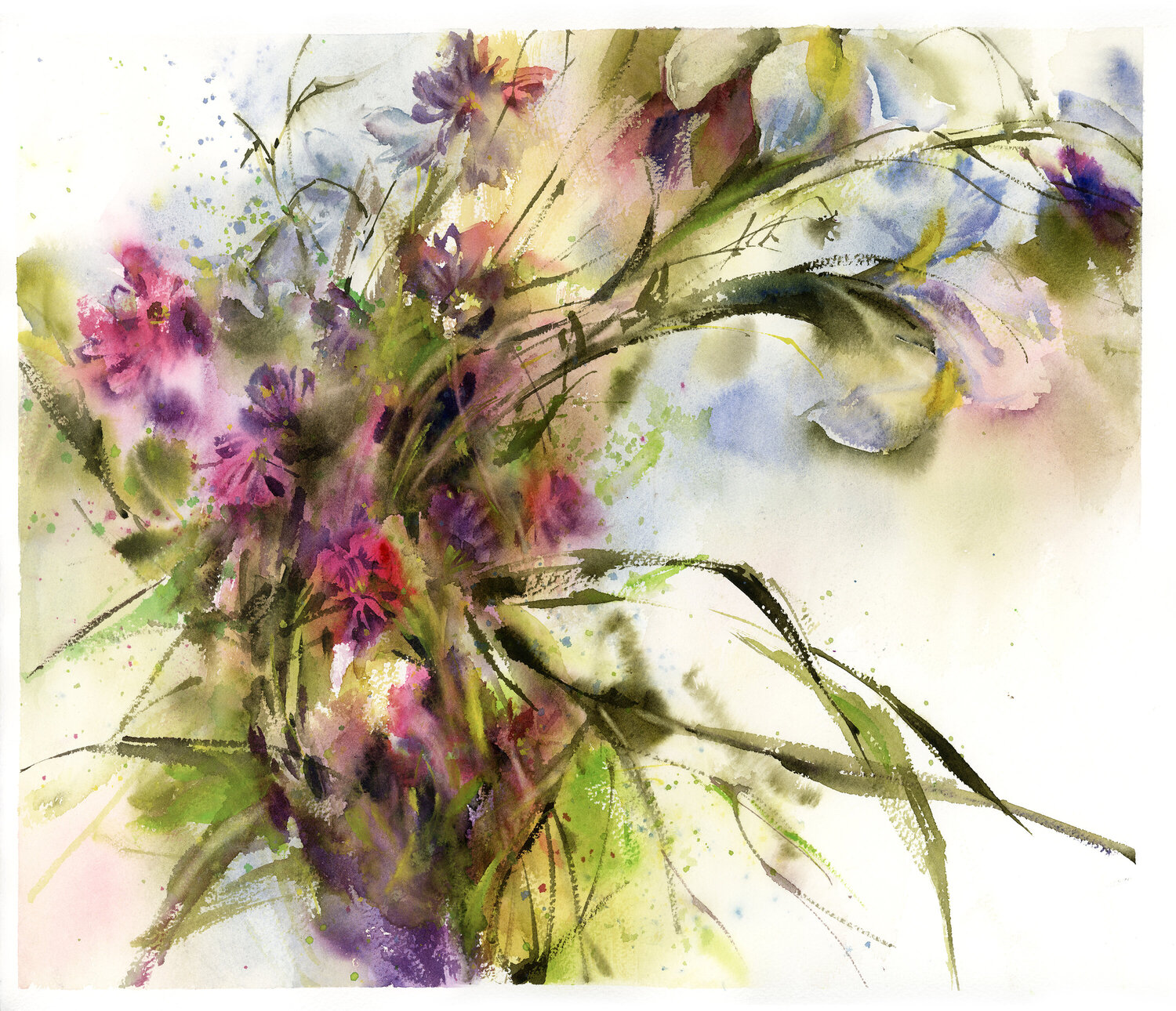 Clovers Bouquet Sophia Rodionov Original painting for sale