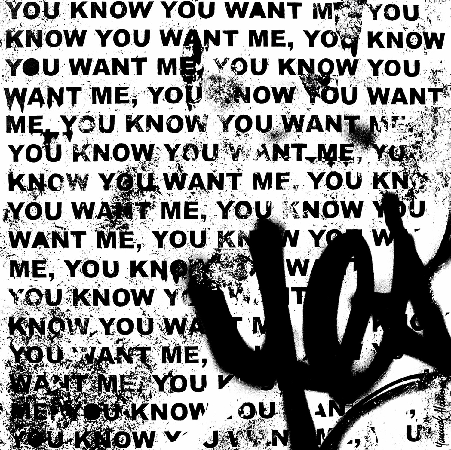 You Know You Want Me Yannick Hamon Original painting for sale